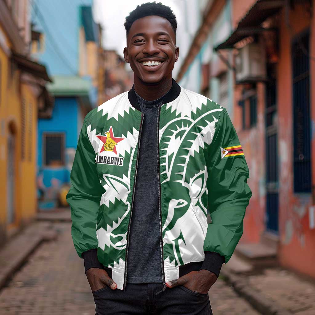 Zimbabwe Rugby The Sables Personalized Bomber Jacket Retro Jersey Inspired - African Pride