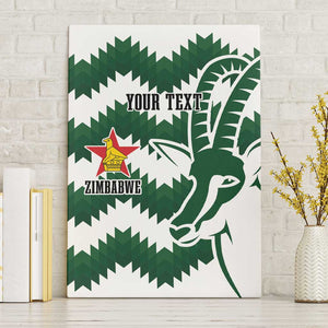 Zimbabwe Rugby The Sables Personalized Canvas Wall Art Retro Jersey Inspired - African Pride