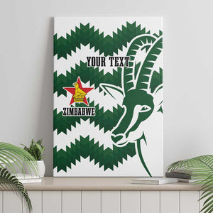 Zimbabwe Rugby The Sables Personalized Canvas Wall Art Retro Jersey Inspired - African Pride