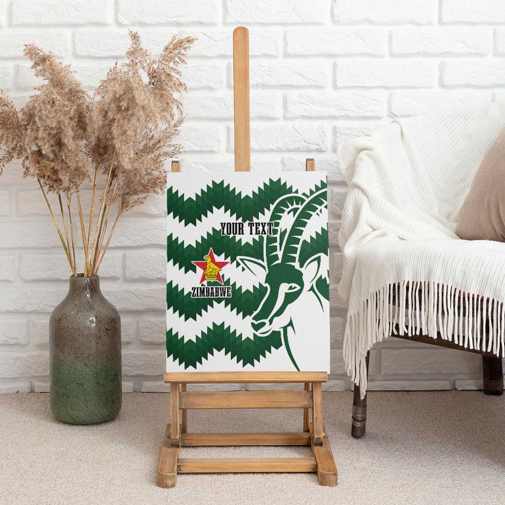 Zimbabwe Rugby The Sables Personalized Canvas Wall Art Retro Jersey Inspired - African Pride