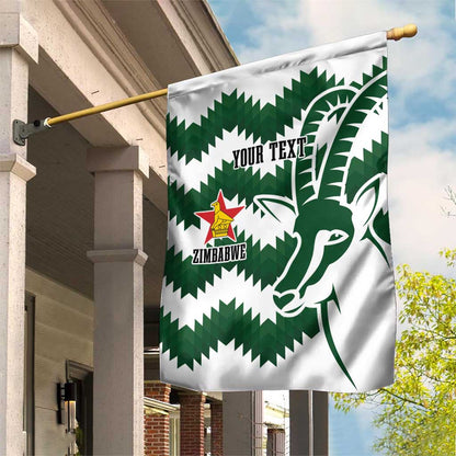 Zimbabwe Rugby The Sables Personalized Garden Flag Retro Jersey Inspired - African Pride