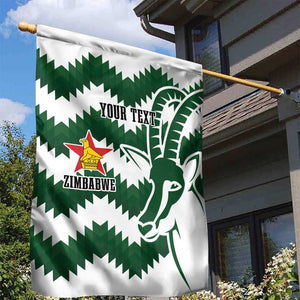 Zimbabwe Rugby The Sables Personalized Garden Flag Retro Jersey Inspired - African Pride