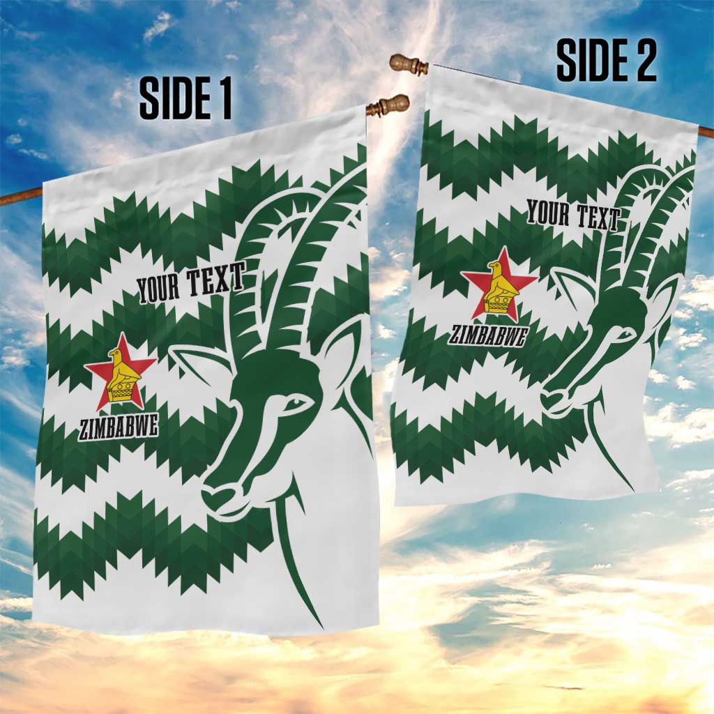 Zimbabwe Rugby The Sables Personalized Garden Flag Retro Jersey Inspired - African Pride