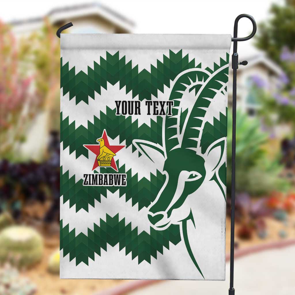 Zimbabwe Rugby The Sables Personalized Garden Flag Retro Jersey Inspired - African Pride
