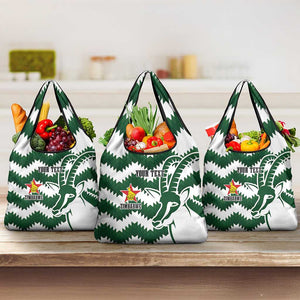 Zimbabwe Rugby The Sables Personalized Grocery Bag Retro Jersey Inspired - African Pride