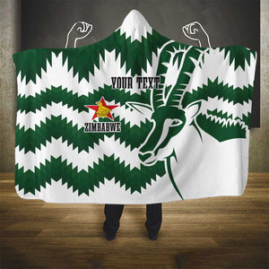 Zimbabwe Rugby The Sables Personalized Hooded Blanket Retro Jersey Inspired - African Pride