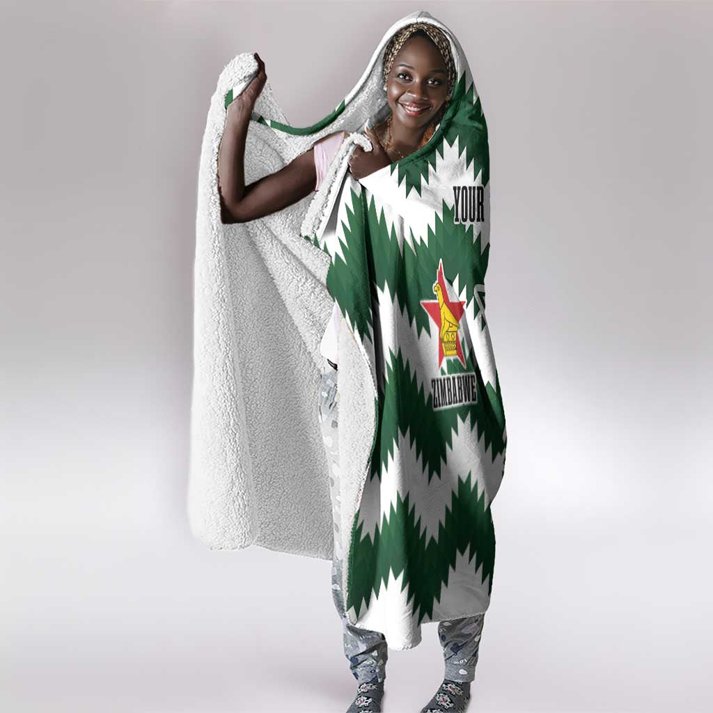 Zimbabwe Rugby The Sables Personalized Hooded Blanket Retro Jersey Inspired - African Pride