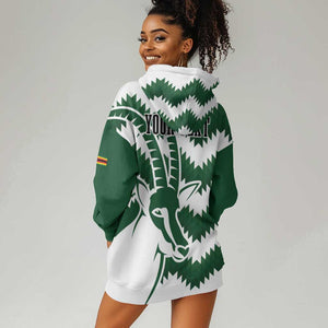 Zimbabwe Rugby The Sables Personalized Hoodie Dress Retro Jersey Inspired - African Pride