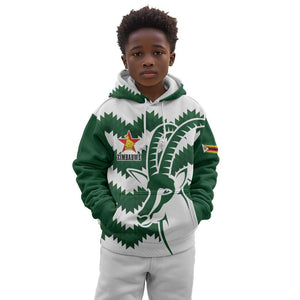 Zimbabwe Rugby The Sables Personalized Kid Hoodie Retro Jersey Inspired - African Pride