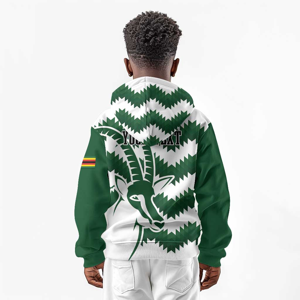 Zimbabwe Rugby The Sables Personalized Kid Hoodie Retro Jersey Inspired - African Pride