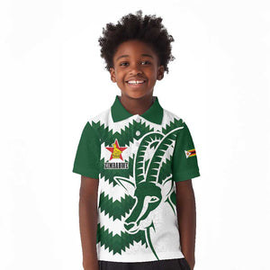 Zimbabwe Rugby The Sables Personalized Kid Polo Shirt Retro Jersey Inspired - African Pride