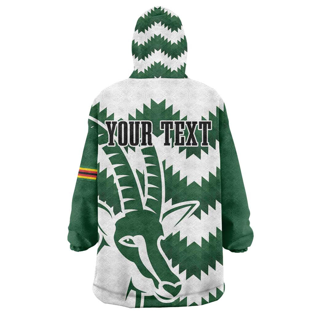Zimbabwe Rugby The Sables Personalized Kid Wearable Blanket Hoodie Retro Jersey Inspired - African Pride