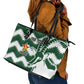 Zimbabwe Rugby The Sables Personalized Leather Tote Bag Retro Jersey Inspired - African Pride
