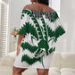 Zimbabwe Rugby The Sables Personalized Off Shoulder Short Dress Retro Jersey Inspired - African Pride