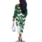 Zimbabwe Rugby The Sables Personalized Off The Shoulder Long Sleeve Dress Retro Jersey Inspired - African Pride