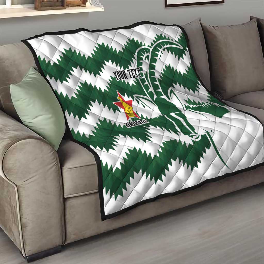 Zimbabwe Rugby The Sables Personalized Quilt Retro Jersey Inspired - African Pride