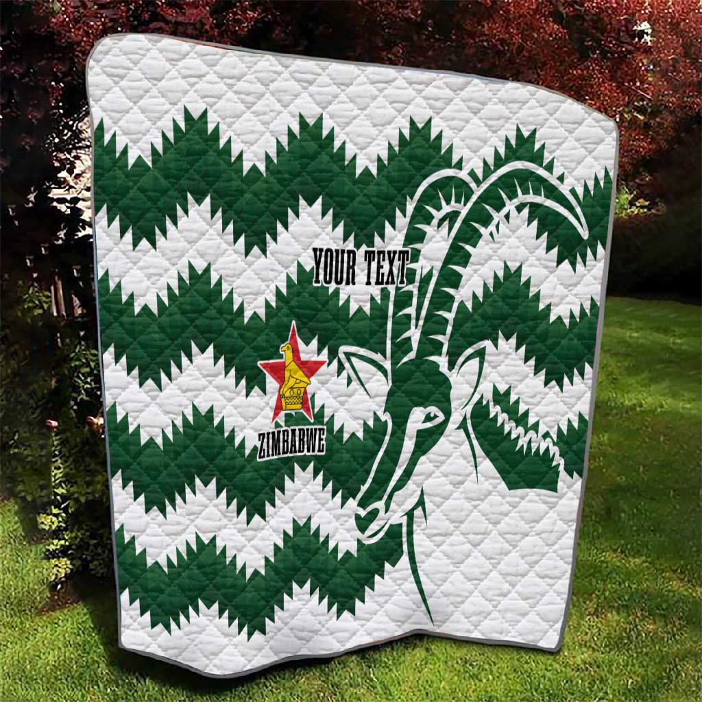 Zimbabwe Rugby The Sables Personalized Quilt Retro Jersey Inspired - African Pride