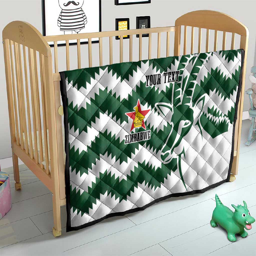 Zimbabwe Rugby The Sables Personalized Quilt Retro Jersey Inspired - African Pride