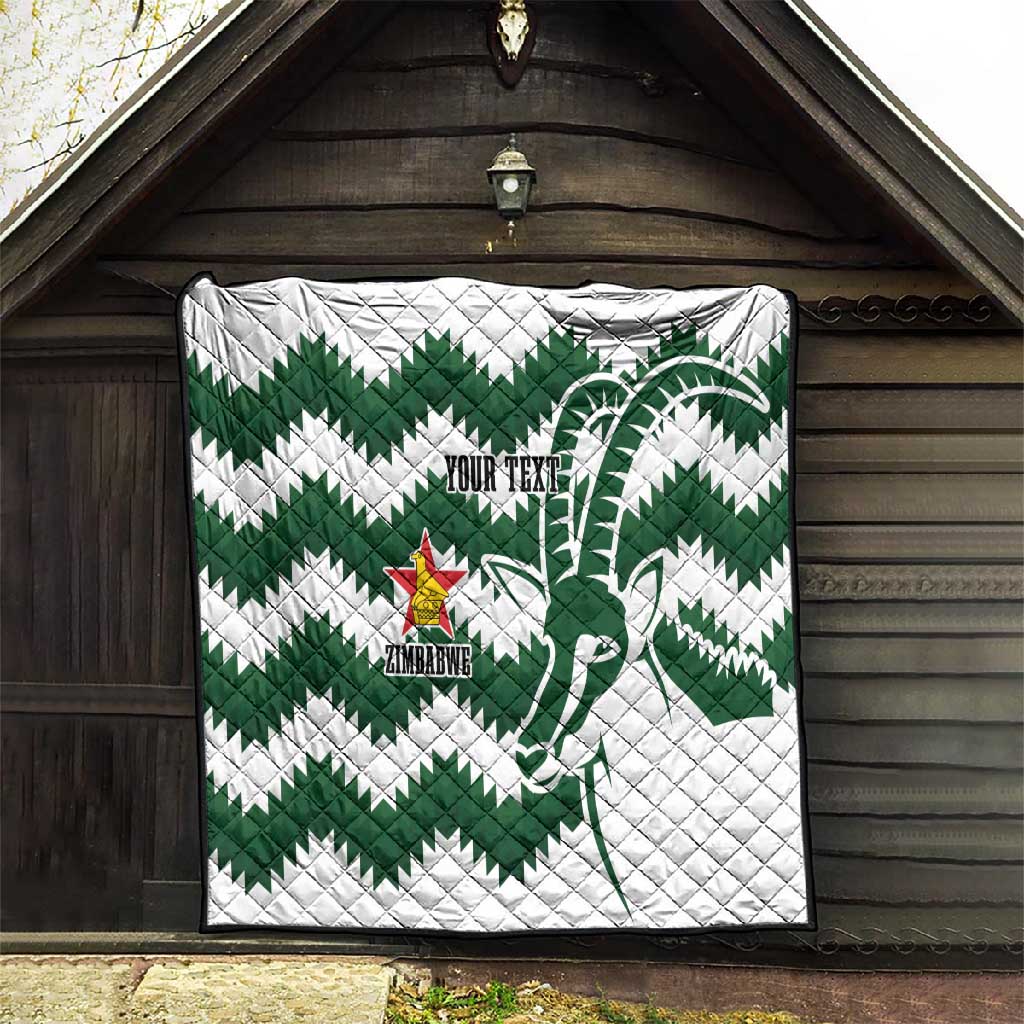 Zimbabwe Rugby The Sables Personalized Quilt Retro Jersey Inspired - African Pride