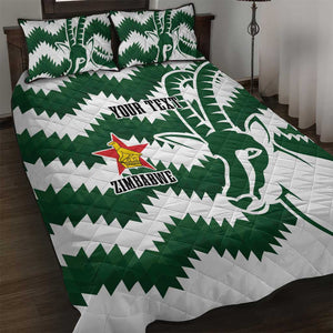 Zimbabwe Rugby The Sables Personalized Quilt Bed Set Retro Jersey Inspired - African Pride