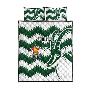 Zimbabwe Rugby The Sables Personalized Quilt Bed Set Retro Jersey Inspired - African Pride