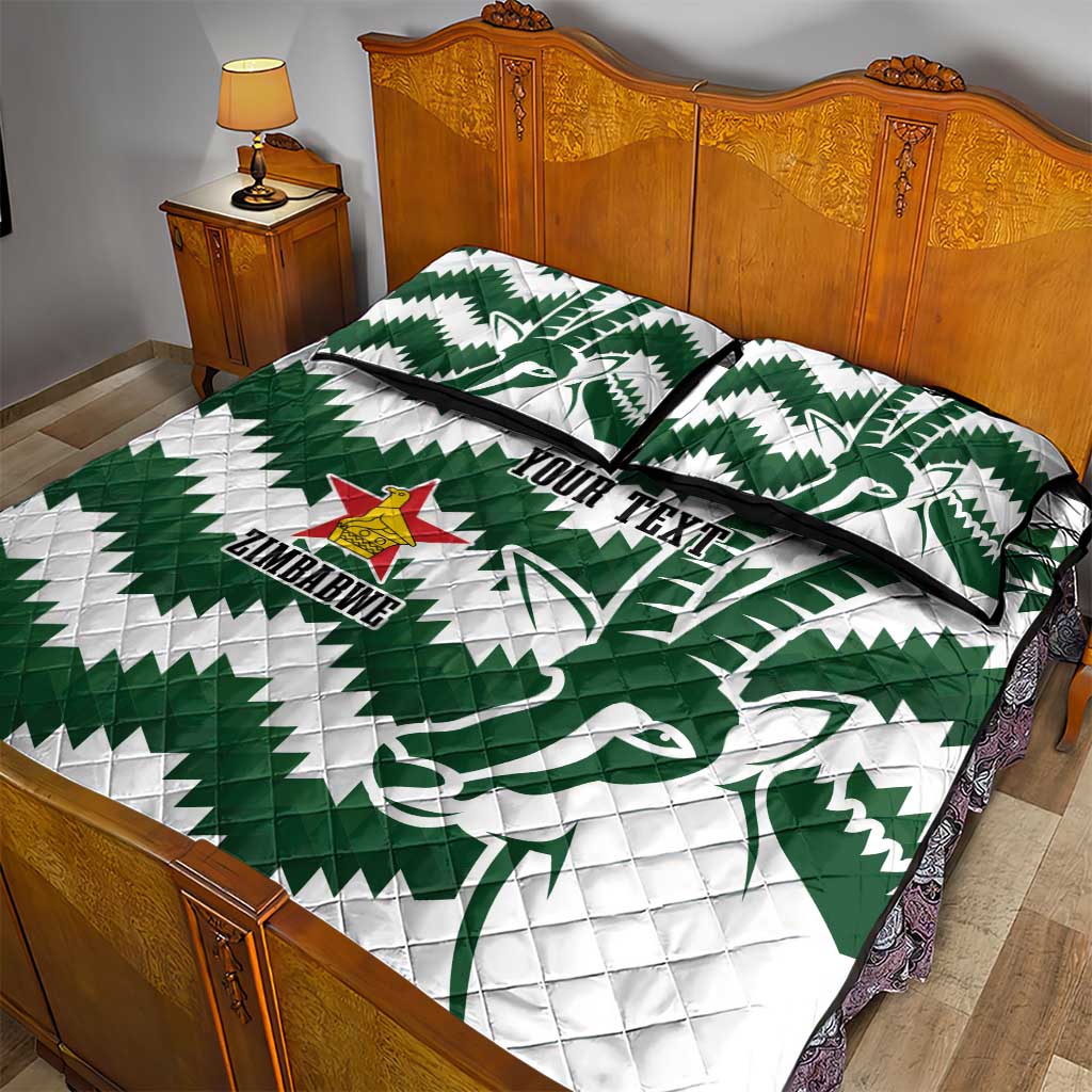 Zimbabwe Rugby The Sables Personalized Quilt Bed Set Retro Jersey Inspired - African Pride