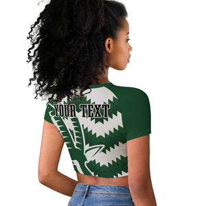 Zimbabwe Rugby The Sables Personalized Raglan Cropped T shirt Retro Jersey Inspired - African Pride