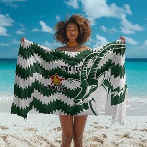 Zimbabwe Rugby The Sables Personalized Sarong Retro Jersey Inspired - African Pride