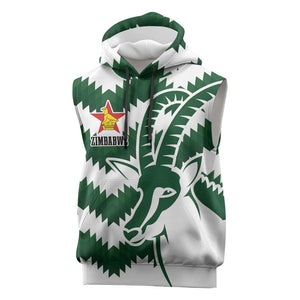 Zimbabwe Rugby The Sables Personalized Sleeveless Hoodie Retro Jersey Inspired - African Pride