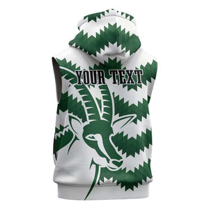 Zimbabwe Rugby The Sables Personalized Sleeveless Hoodie Retro Jersey Inspired - African Pride