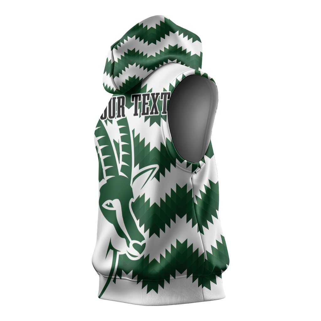 Zimbabwe Rugby The Sables Personalized Sleeveless Hoodie Retro Jersey Inspired - African Pride