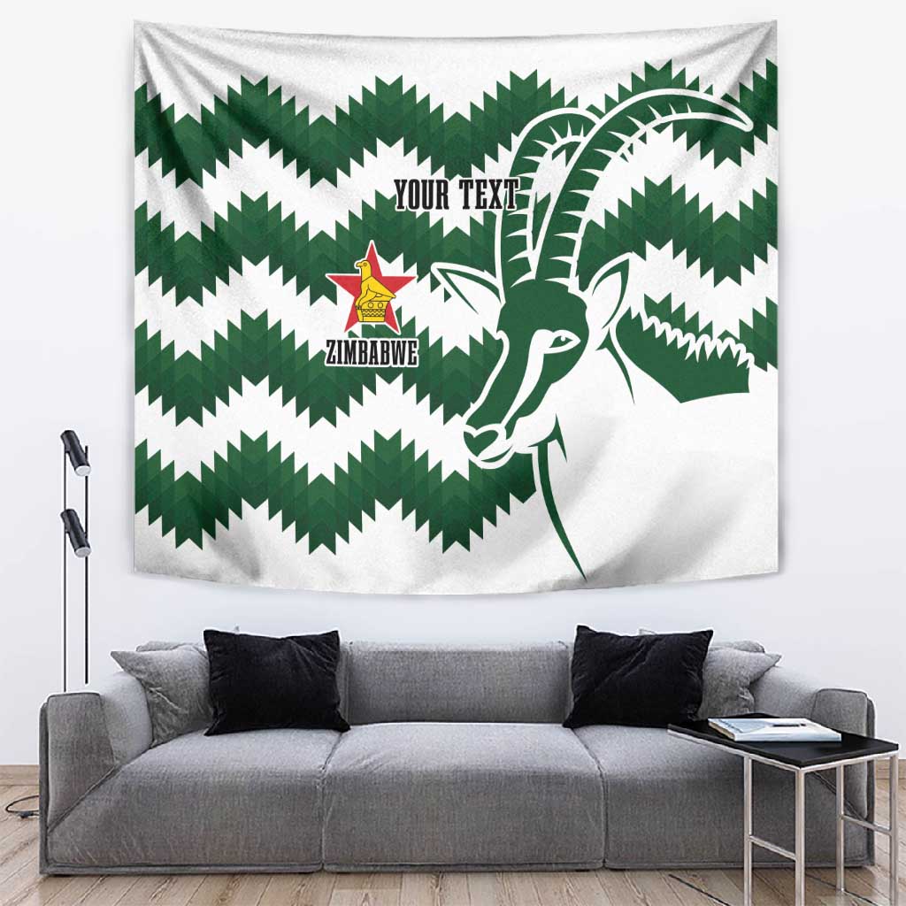 Zimbabwe Rugby The Sables Personalized Tapestry Retro Jersey Inspired - African Pride