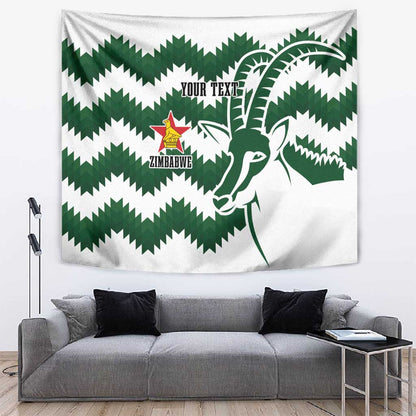 Zimbabwe Rugby The Sables Personalized Tapestry Retro Jersey Inspired - African Pride