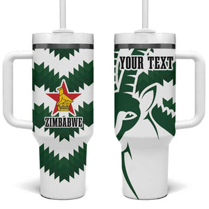 Zimbabwe Rugby The Sables Personalized Tumbler With Handle Retro Jersey Inspired - African Pride