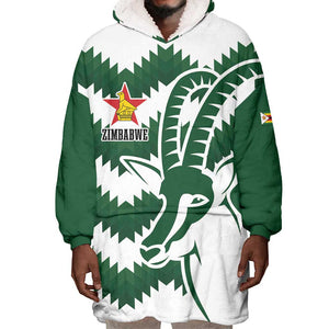 Zimbabwe Rugby The Sables Personalized Wearable Blanket Hoodie Retro Jersey Inspired - African Pride