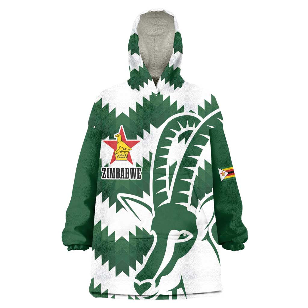 Zimbabwe Rugby The Sables Personalized Wearable Blanket Hoodie Retro Jersey Inspired - African Pride
