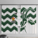 Zimbabwe Rugby The Sables Personalized Window Curtain Retro Jersey Inspired - African Pride