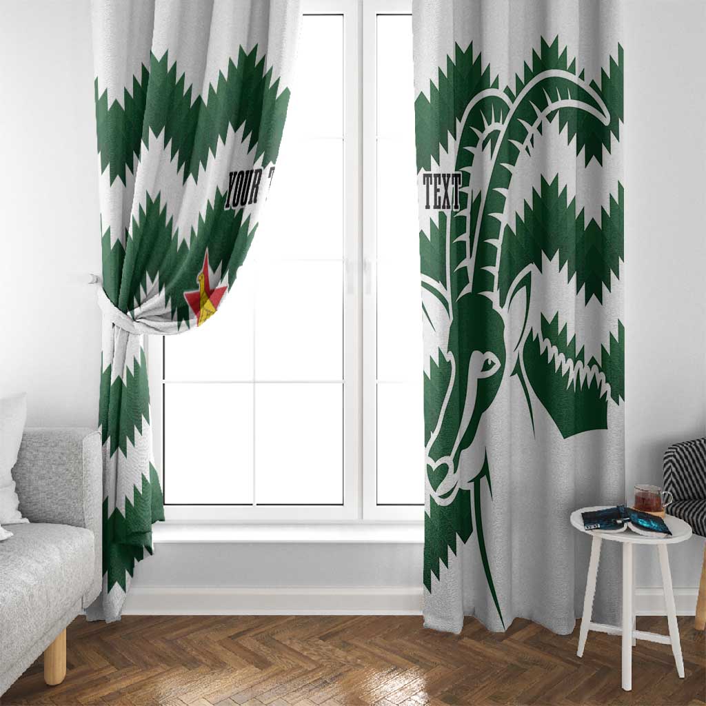 Zimbabwe Rugby The Sables Personalized Window Curtain Retro Jersey Inspired - African Pride