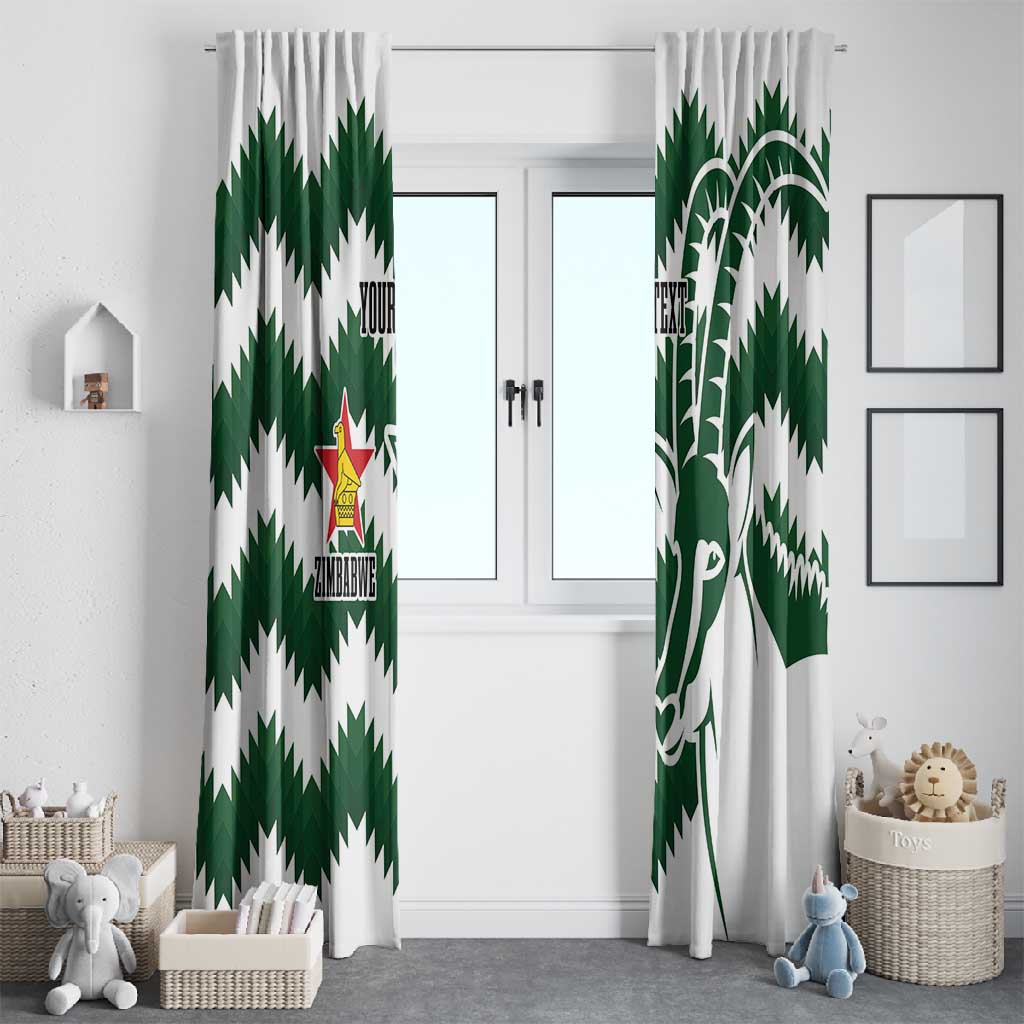 Zimbabwe Rugby The Sables Personalized Window Curtain Retro Jersey Inspired - African Pride