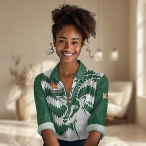 Zimbabwe Rugby The Sables Personalized Women Casual Shirt Retro Jersey Inspired - African Pride