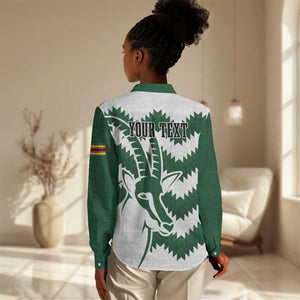 Zimbabwe Rugby The Sables Personalized Women Casual Shirt Retro Jersey Inspired - African Pride