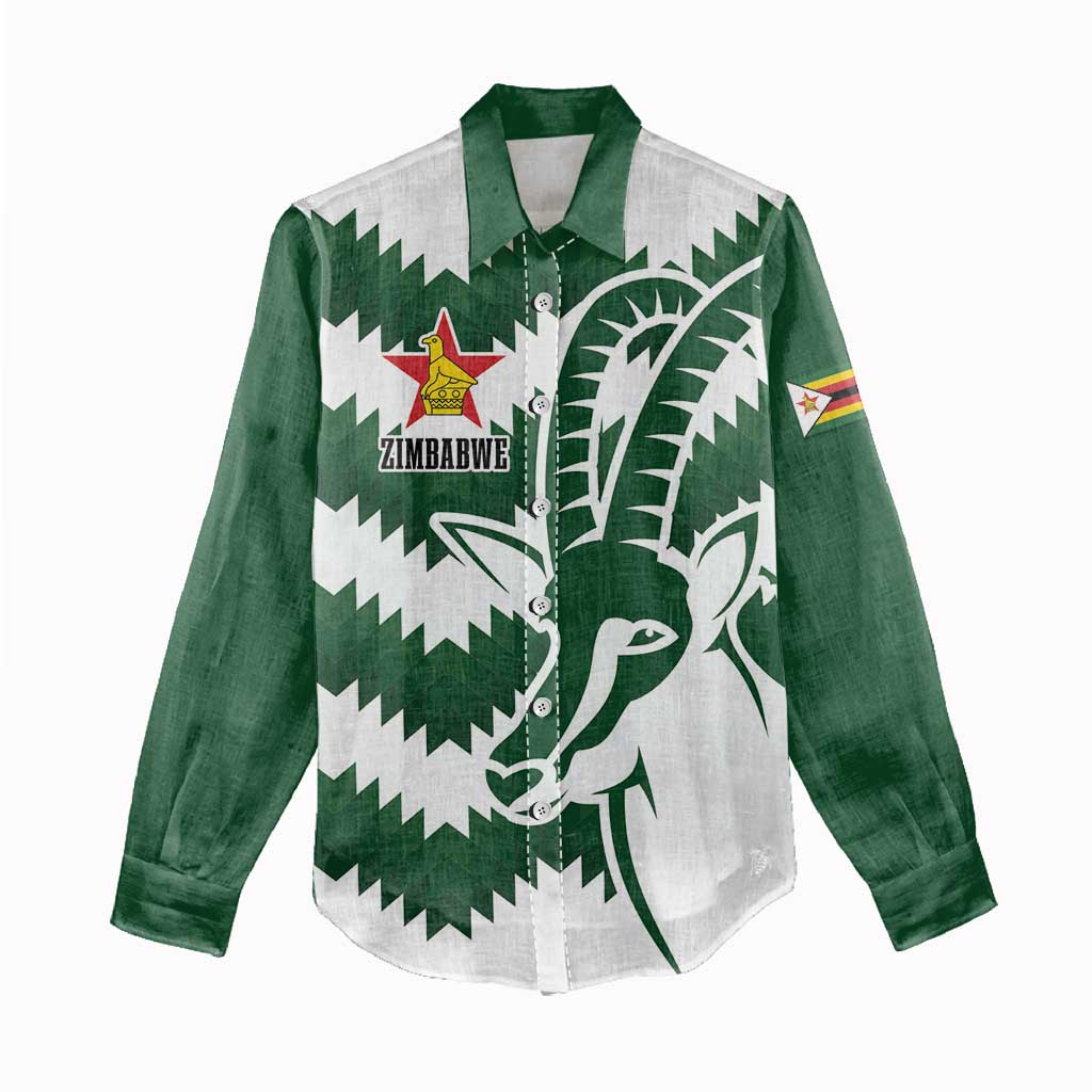 Zimbabwe Rugby The Sables Personalized Women Casual Shirt Retro Jersey Inspired - African Pride