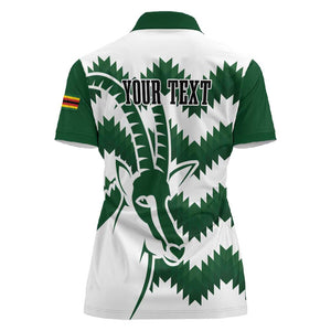 Zimbabwe Rugby The Sables Personalized Women Polo Shirt Retro Jersey Inspired - African Pride