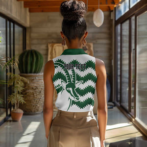 Zimbabwe Rugby The Sables Personalized Women Sleeveless Polo Shirt Retro Jersey Inspired - African Pride