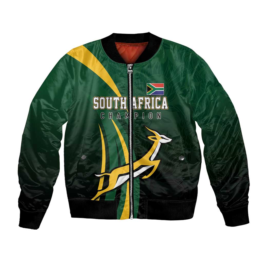 South Africa WC2026 Personalized Bomber Jacket Springboks Champion by ...