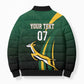 South Africa WC2026 Personalized Bomber Puffer Jacket Springboks Champion