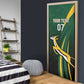 South Africa WC2026 Personalized Door Cover Springboks Champion