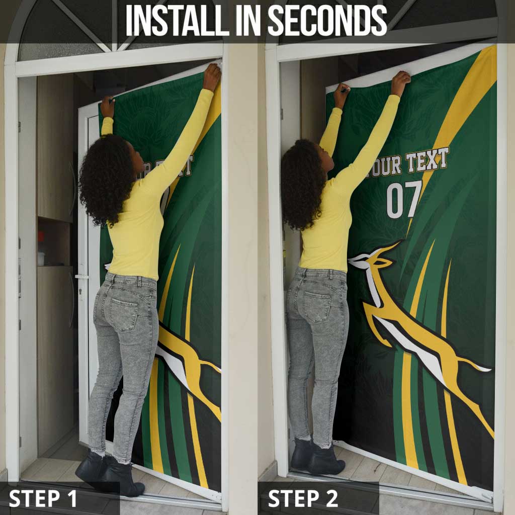 South Africa WC2026 Personalized Door Cover Springboks Champion
