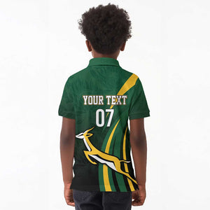 South Africa WC2026 Personalized Kid Polo Shirt Springboks Champion
