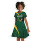 South Africa WC2026 Personalized Kid Short Sleeve Dress Springboks Champion